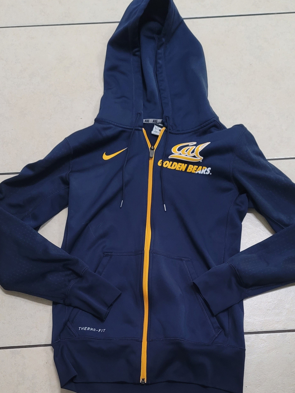Nike Navy & Gold Cal Golden Bears Therma-Fit Full-Zip Hoodie